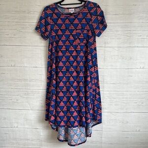 LulaRoe High Low Short Sleeve Dress | SIZE XS